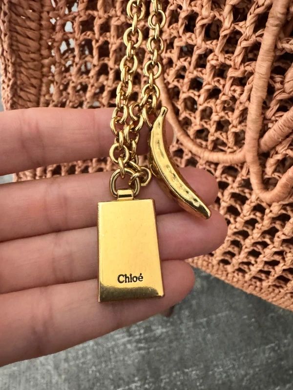 Sommertasche Raffiabast Summer Banana East-West Chloé 2x getragen